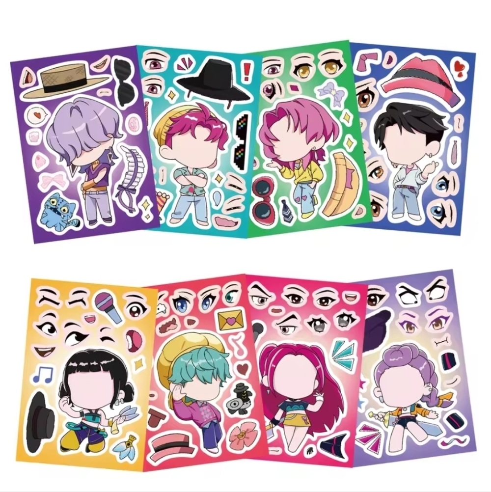 K-Pop Demon Hunters Characters Sticker Set